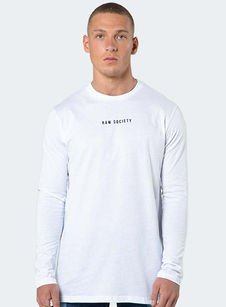 SIgnature Long-Sleeved T-Shirt- White