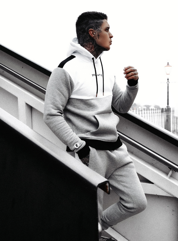 Cyclone Hoodie - Grey/White