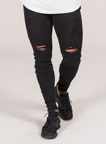 Marquee Ripped Jeans - Black