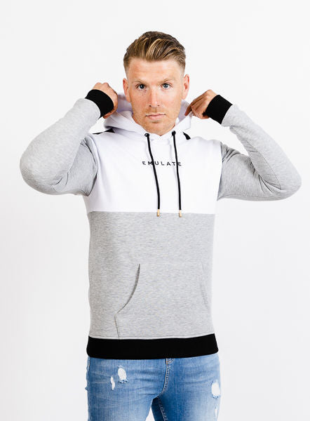 Cyclone Hoodie - Grey/White