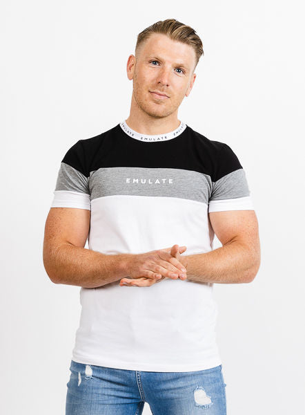 Tyson Tee - Black/White/Grey