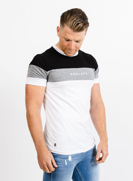 Tyson Tee - Black/White/Grey