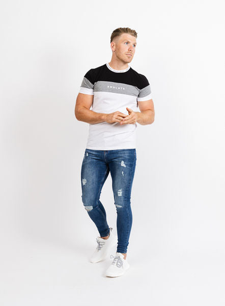 Tyson Tee - Black/White/Grey