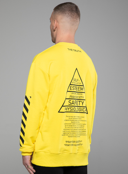 Maslow Hierarchy - Sweatshirt - Yellow