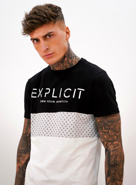 Explicit Minak Tee - Black/White