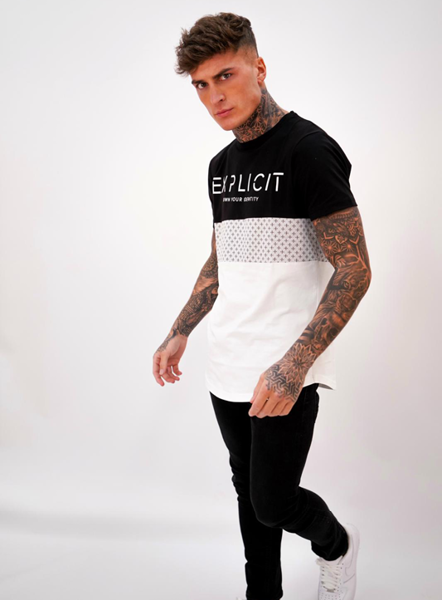 Explicit Minak Tee - Black/White