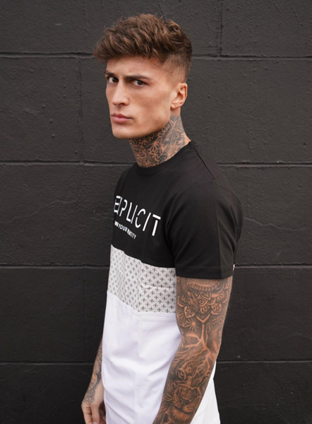 Explicit Minak Tee - Black/White