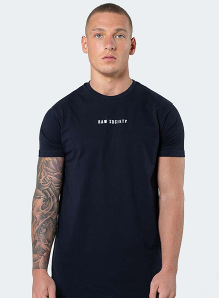 Signature Short Sleeved T-Shirt- Navy