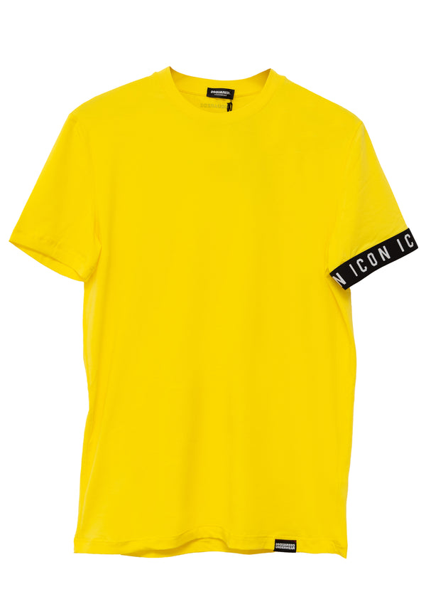 Be Icon Round Neck T-Shirt - Yellow