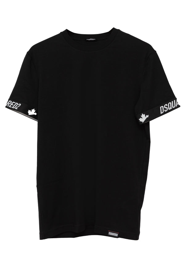 Couch Talk Round Neck T-Shirt - Black