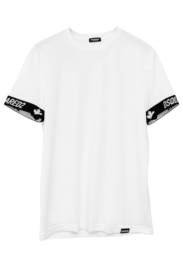 Couch Talk Round Neck T-Shirt - White