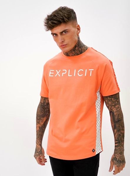 Explicit Poldark Tee - Coral