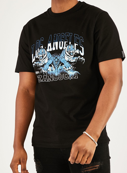Los Angleles Tiger Tee - Black/Blue