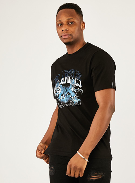 Los Angleles Tiger Tee - Black/Blue