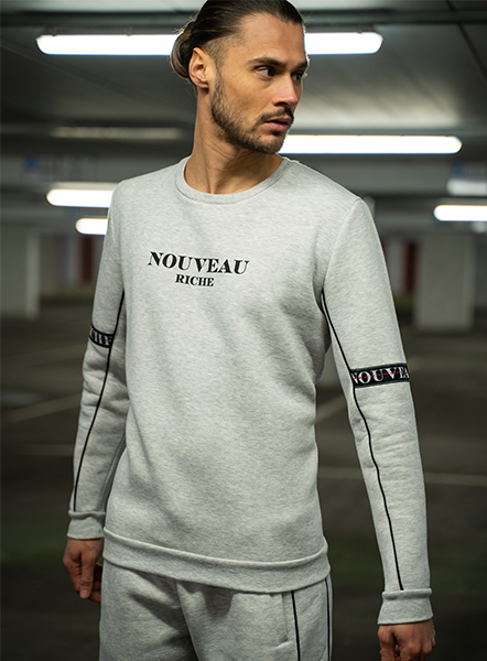 Taped Sweatshirt - Grey/Marl