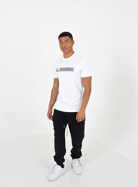 Reflective Box Tee - White