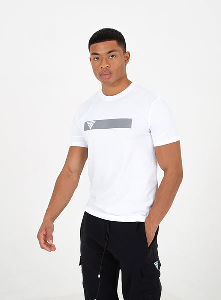 Reflective Box Tee - White