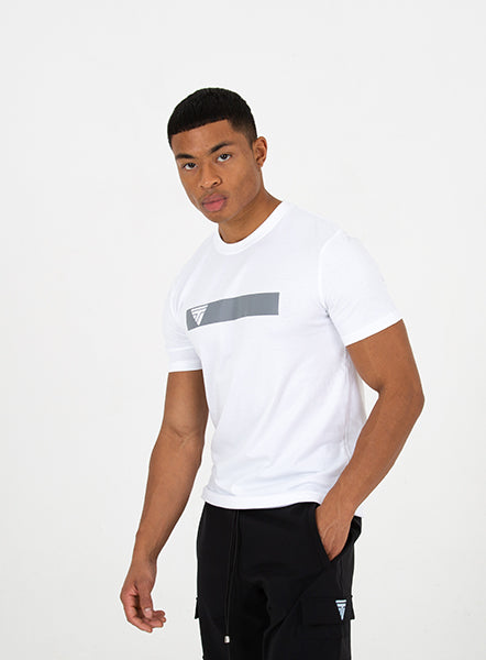 Reflective Box Tee - White