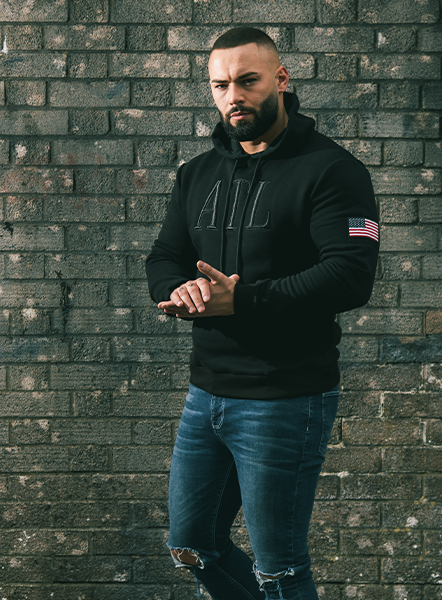 Flag Hoodie - Black