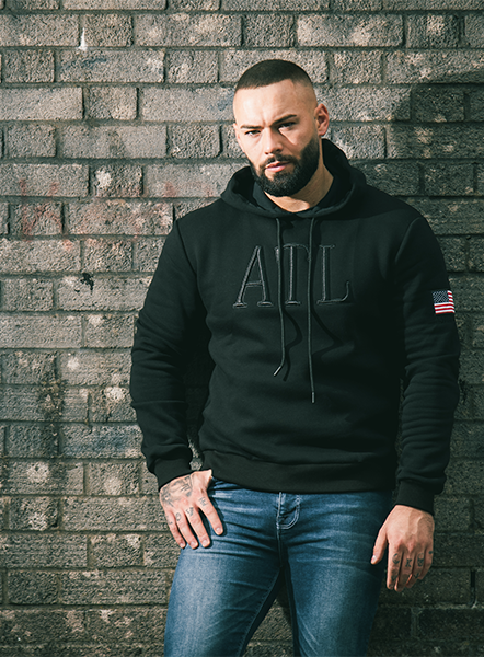 Flag Hoodie - Black