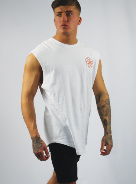 Core Sleeveless Vest - White